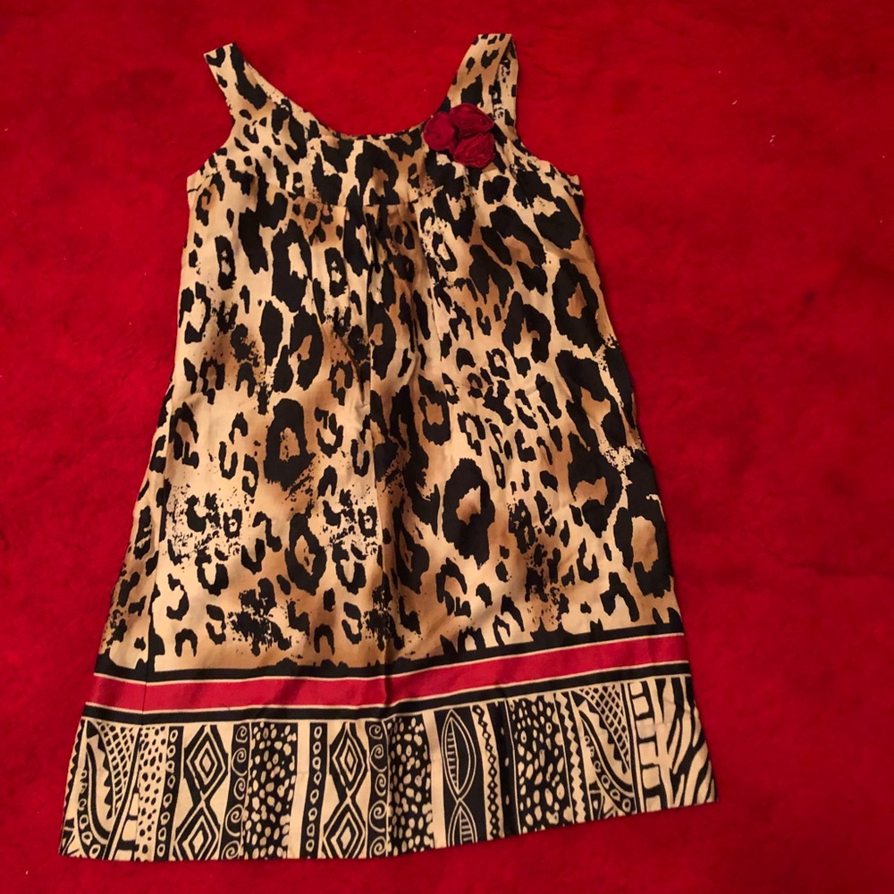 Sunny Leigh Animal Print Dress size 10
